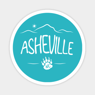 Asheville, NC - Black Bear Paw - WO TBG 14 Magnet